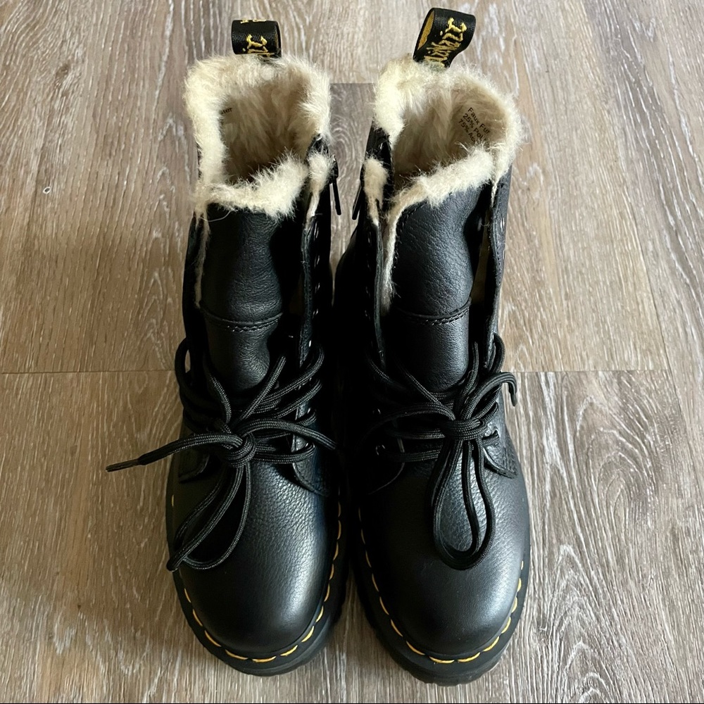 Dr Martens black Jadon FL platform boot - Picture 2 of 7